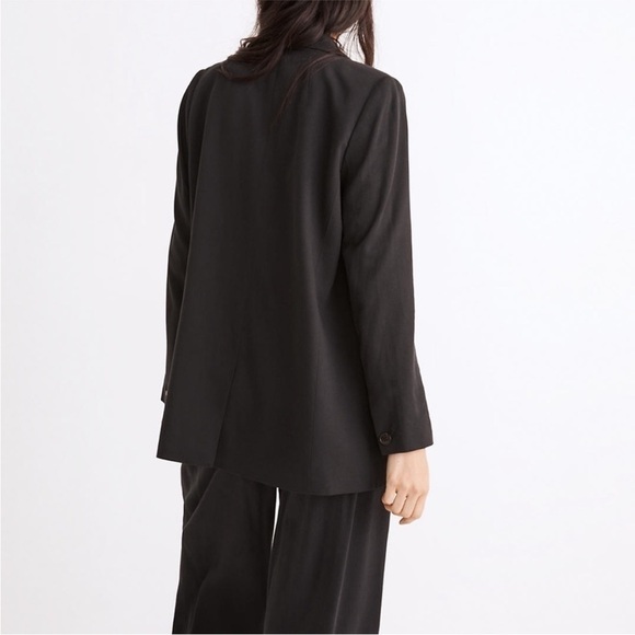 MadeWell Drapeweave Caldwell Double-Breasted Blazer in Black Size XS NH328 NEW - Picture 15 of 15